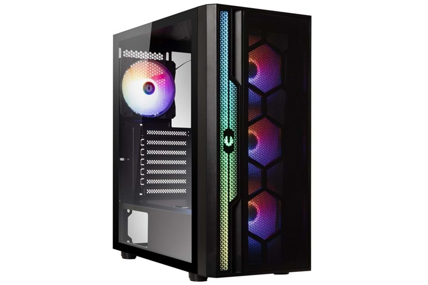 BITFENIX 1200W 80+ GOLD APOLLO APL-300-KKGXP-4F Gaming Mid-Tower PC Kasası 4X RGB FANLI