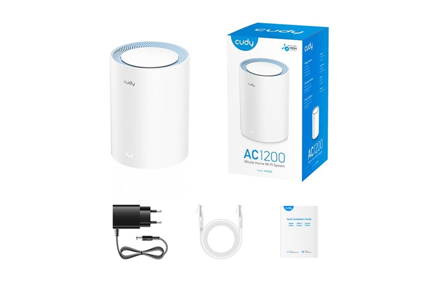 CUDY M1200 AC1200 Dual Band EV Ofis Tipi Mesh Router