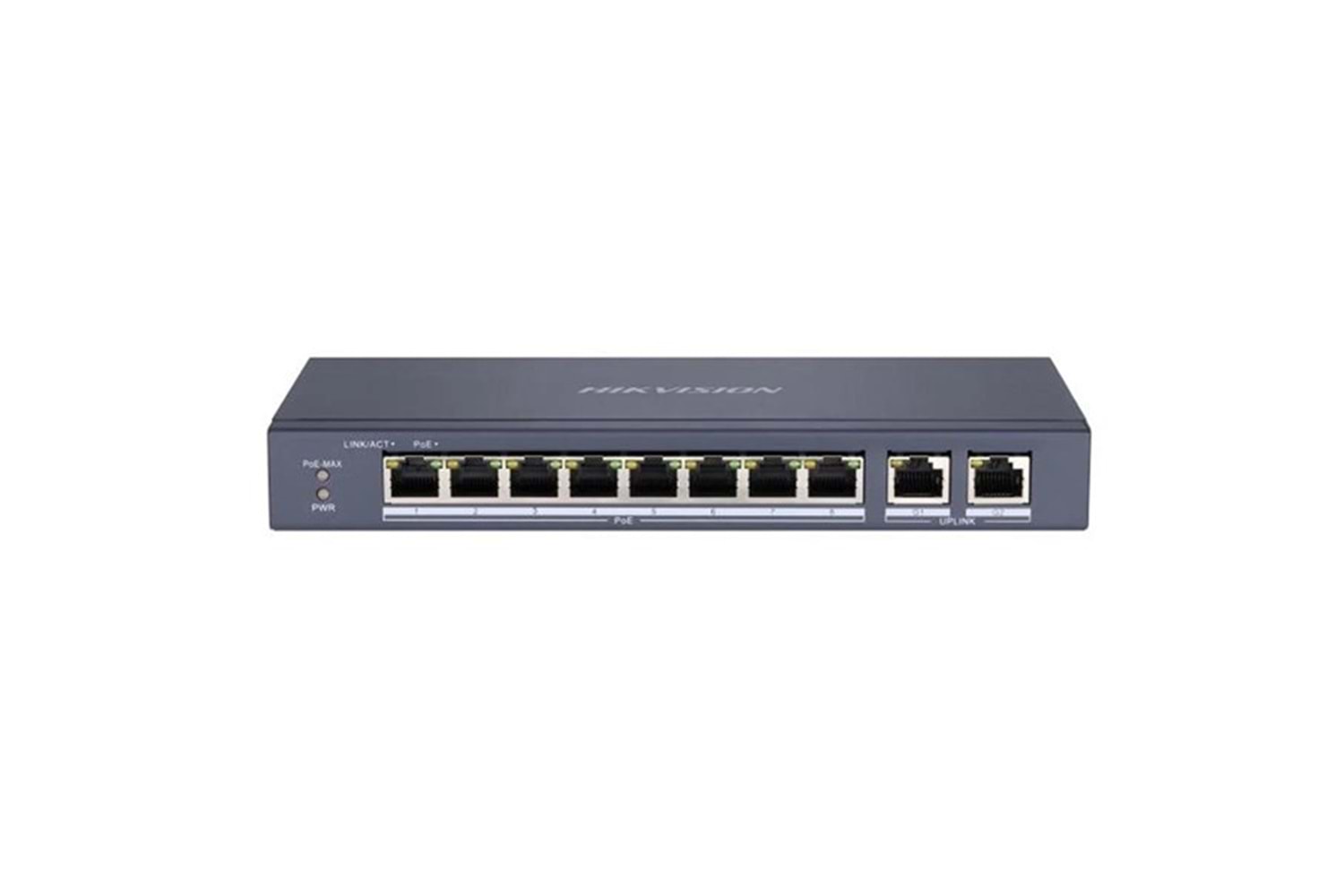HIKVISION 8port 60w FULL PoE DS-3E0310P-E/M 10/100 Yönetilemez Switch Metal
