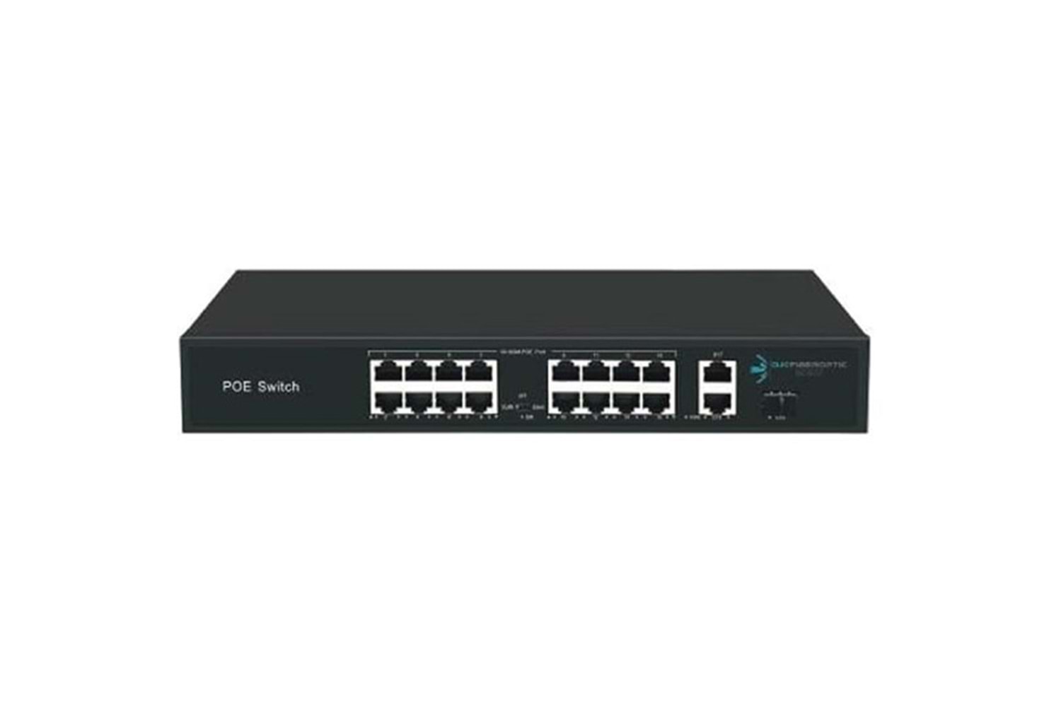 ODS 16port 200w FULL PoE 08ODS-16P2U-200 10/100 2X-UPLINK Yönetilemez Switch