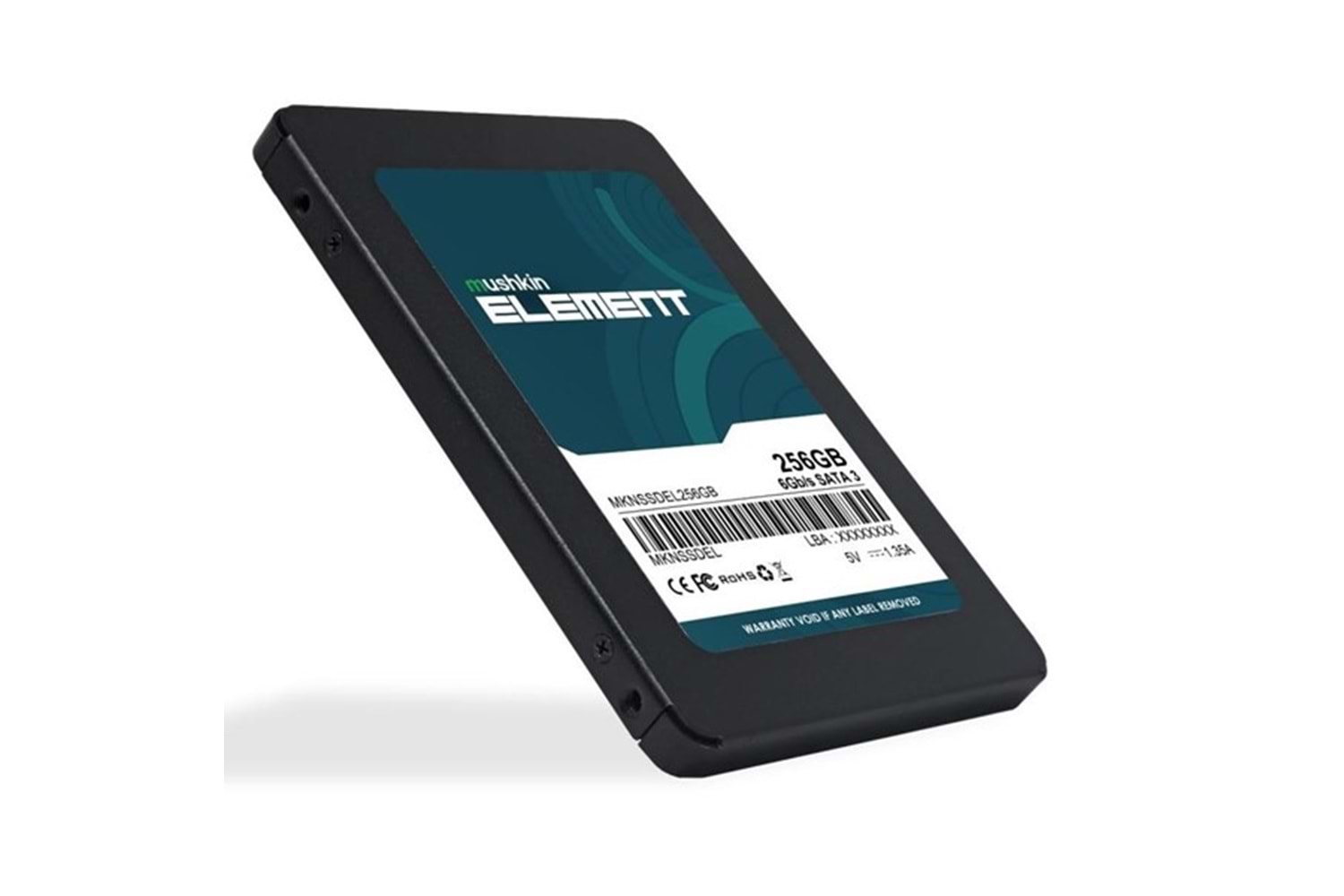 MUSHKIN 256GB ELEMENT MKNSSDEL256GB 500- 420MB/s SSD SATA-3 Disk