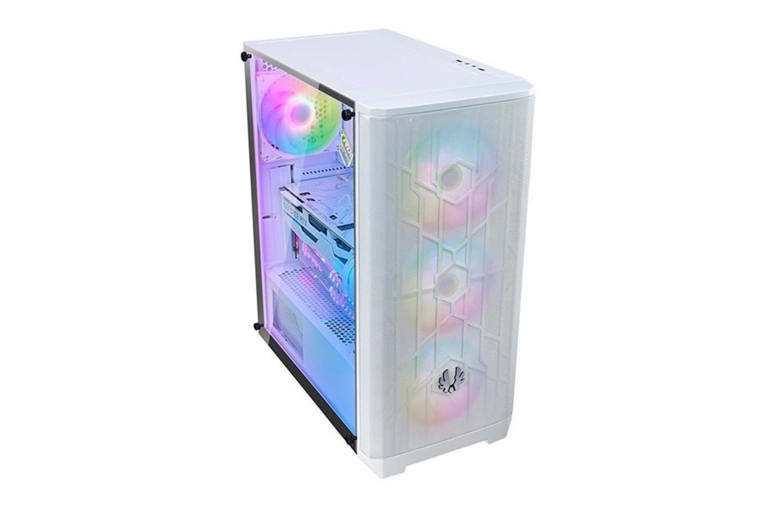 BITFENIX 750W 80+ NOVA MESH SE TG NSE-300-WWGKW-4A Gaming Mid-Tower PC Kasası Beyaz