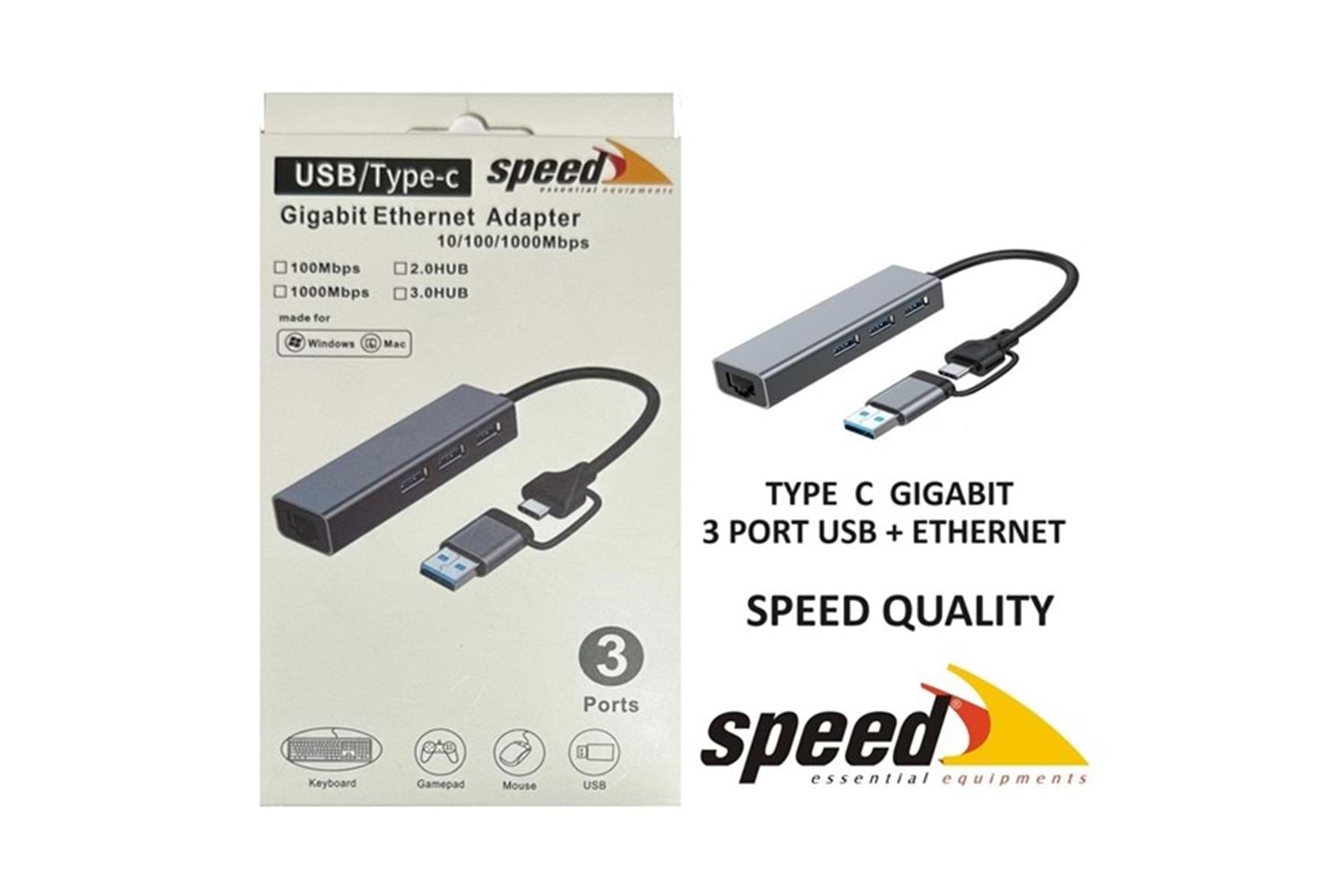 SPEED SP-UET01 Gigabit Type-C Ethernet