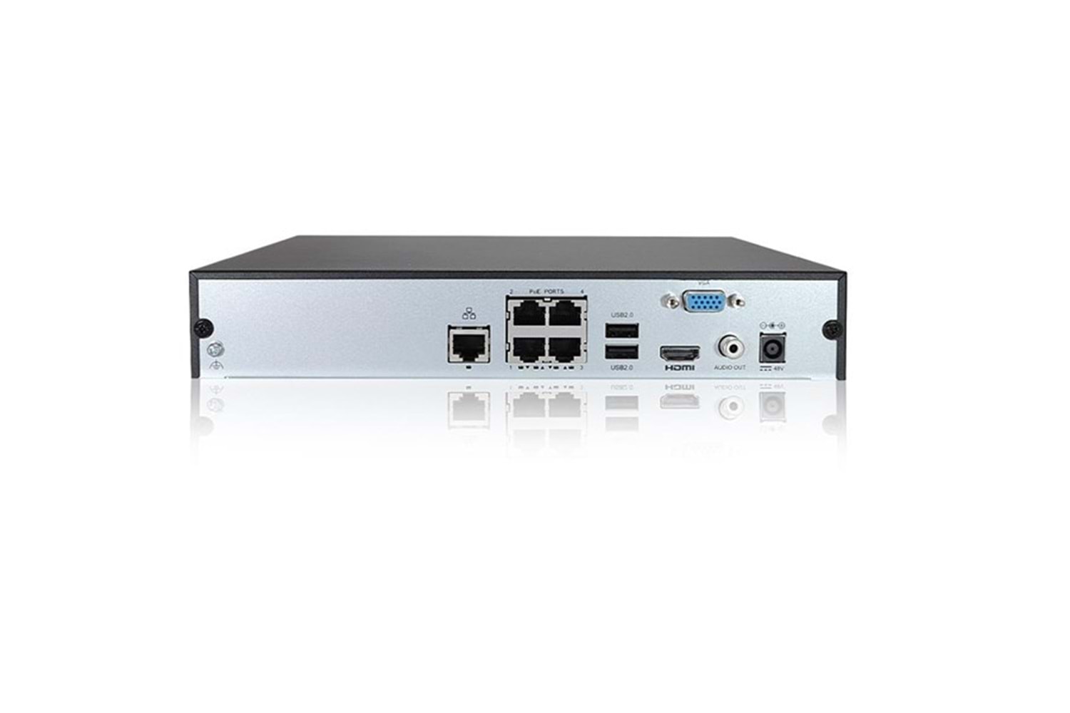 UNV 4 Kanal Poe 8mp NVR301-04S3-P4 4K H265 NVR Kayıt Cihazı 1U