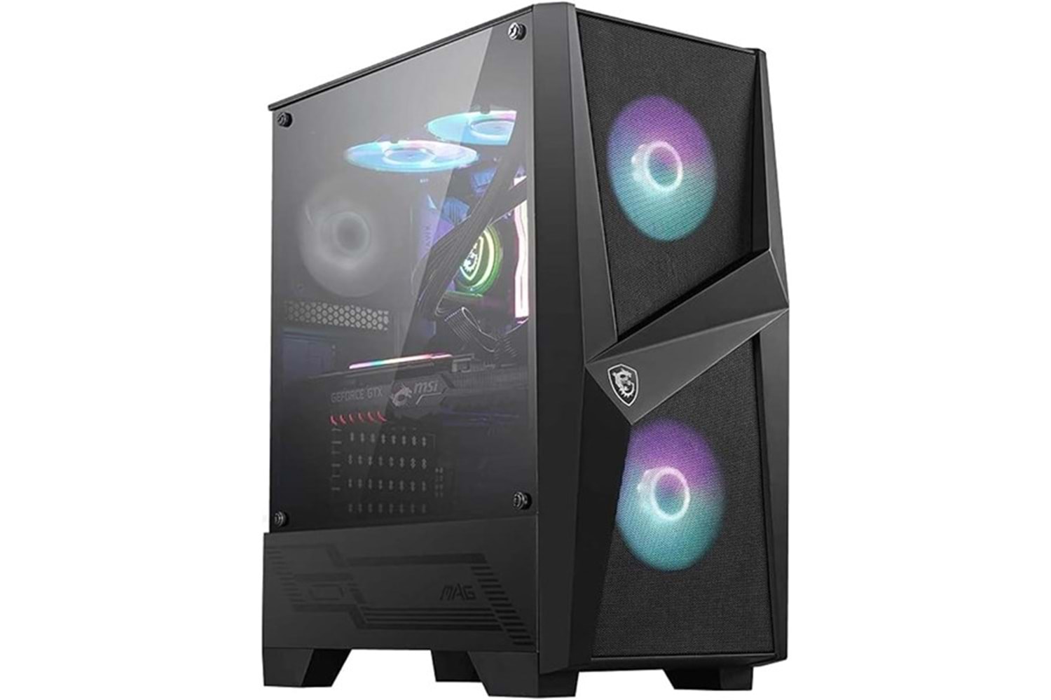 -MSI 750W 80+ BRONZE MAG FORGE 100R Gaming Mid-Tower PC Kasası Siyah
