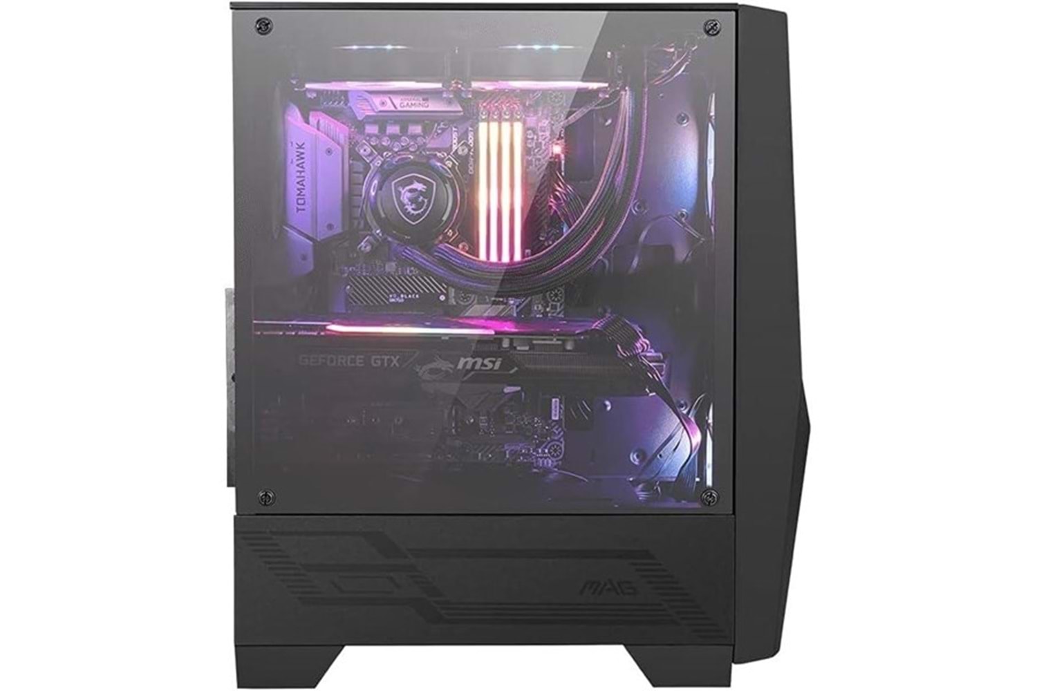 -MSI 750W 80+ BRONZE MAG FORGE 100R Gaming Mid-Tower PC Kasası Siyah