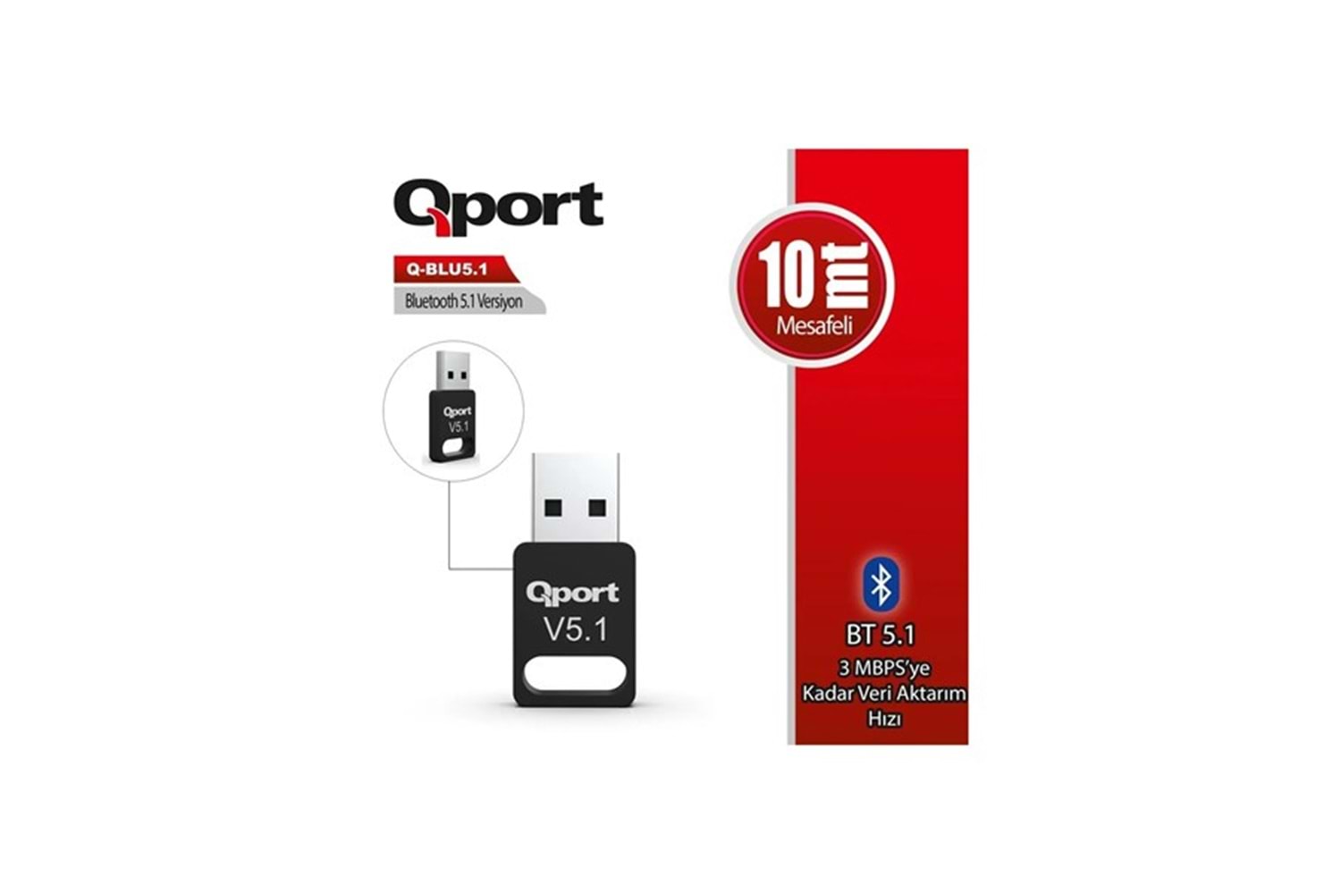 QPORT Q-BLU5.1 USB Bluetooh V5.1