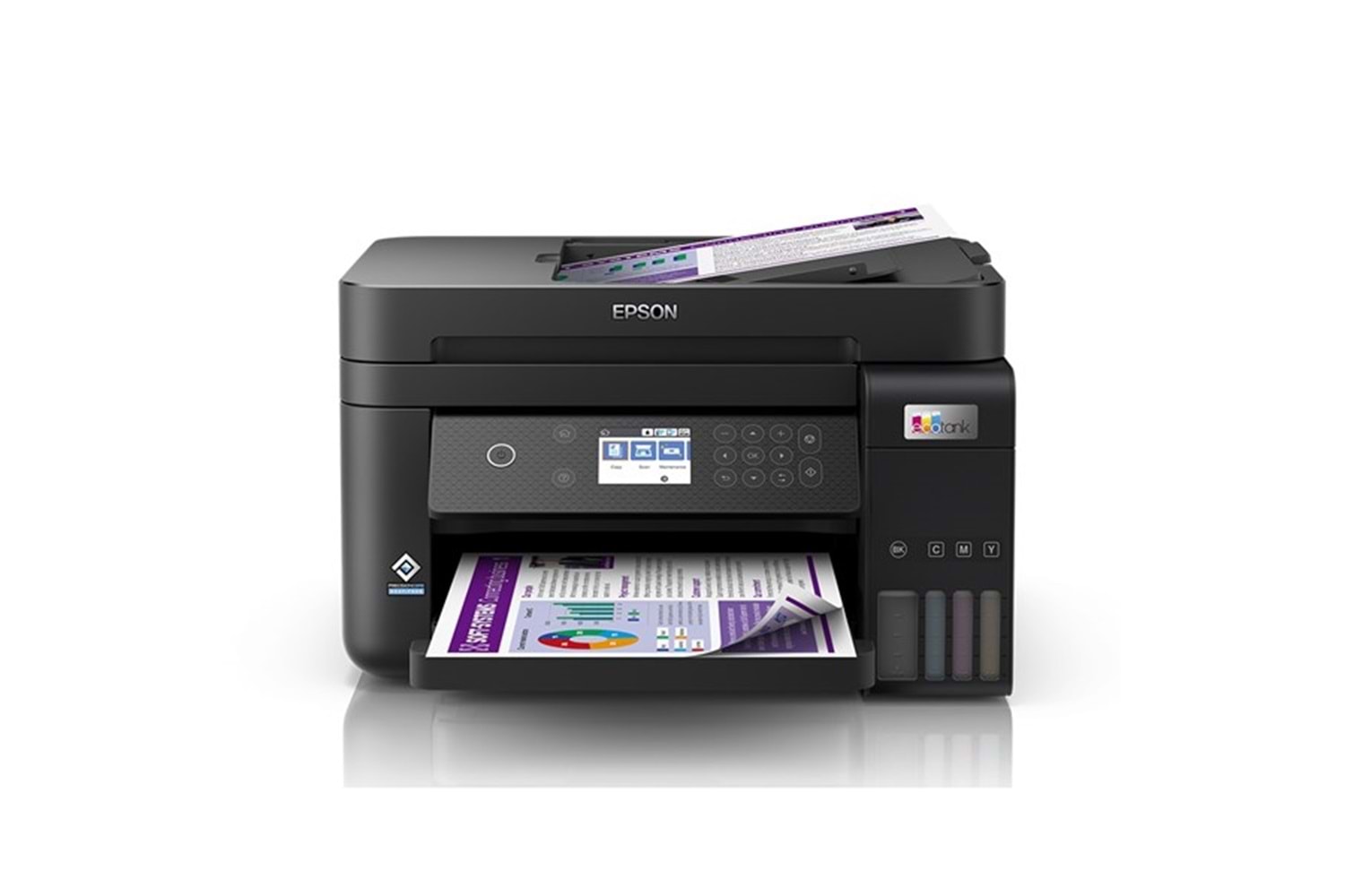 EPSON A4 Renkli L6270 Çok Fonksiyonlu Tanklı Yazıcı USB 2.0,Ethernet,Kablosuz 14.000 sayfa baskı