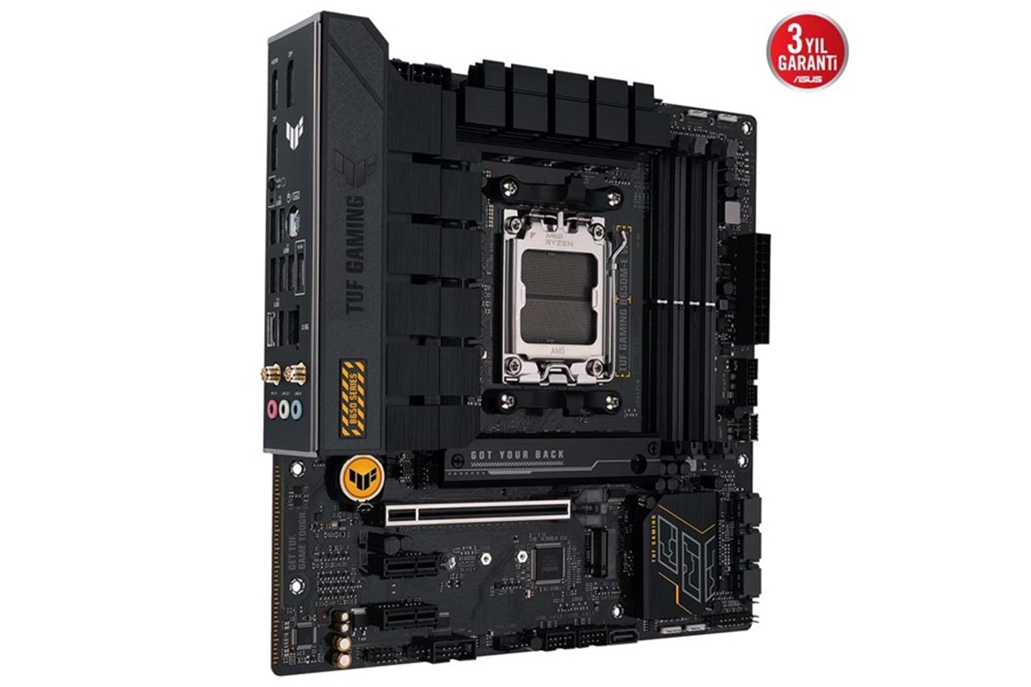 ASUS TUF B650M-E GAMING WIFI-6E DDR5 HDMI DP PCIe 16X v4.0 AM5 mATX