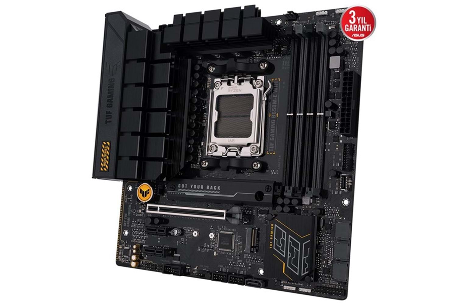 ASUS TUF B650M-E GAMING WIFI-6E DDR5 HDMI DP PCIe 16X v4.0 AM5 mATX