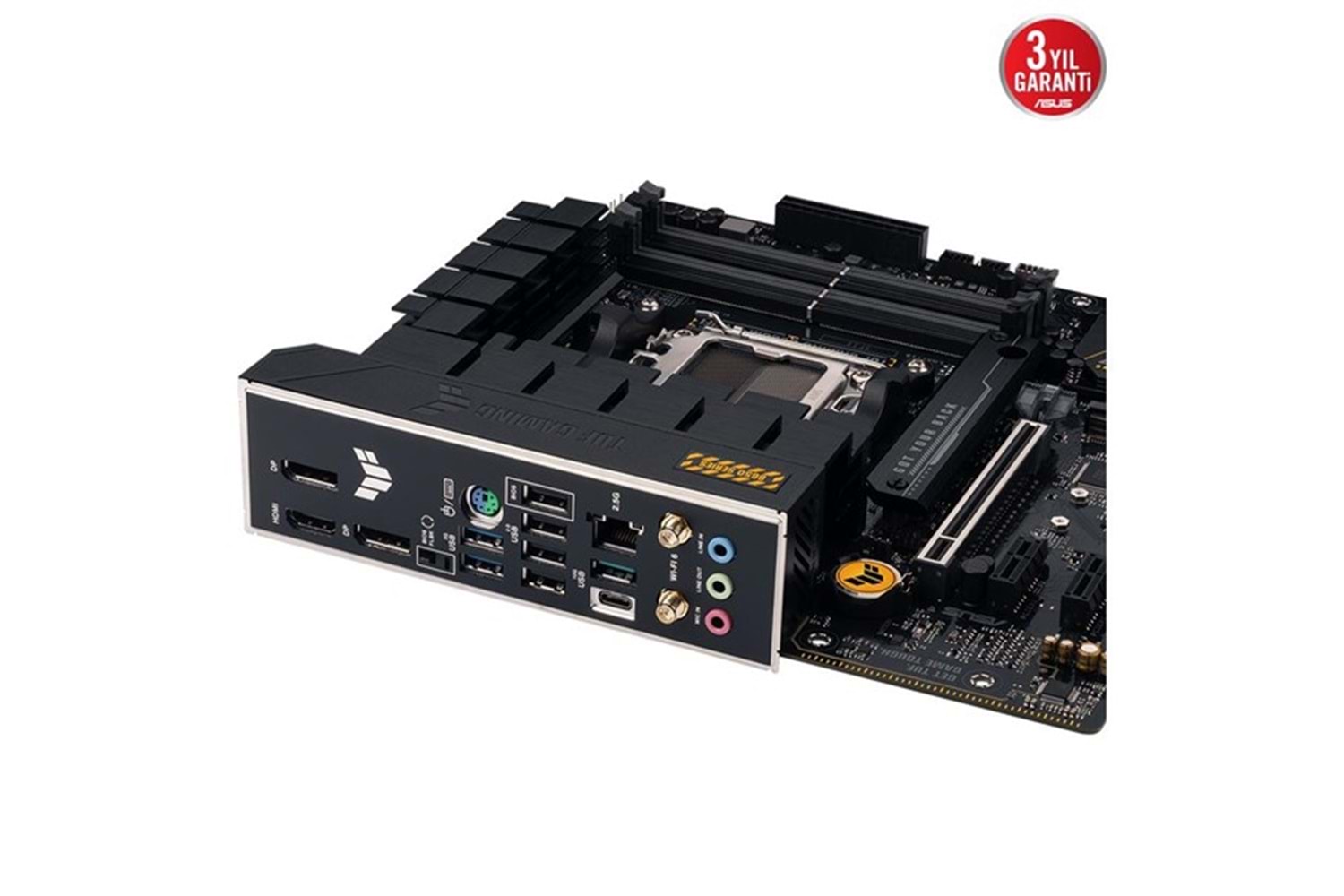 ASUS TUF B650M-E GAMING WIFI-6E DDR5 HDMI DP PCIe 16X v4.0 AM5 mATX