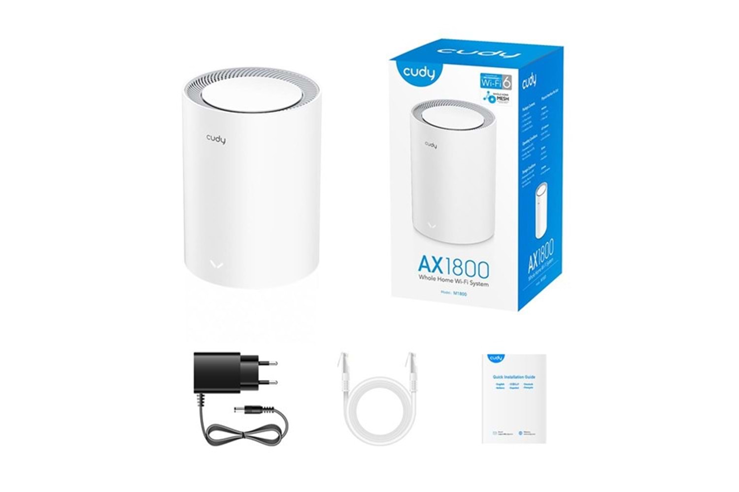 CUDY M1800 AX1800 Dual Band EV Ofis Tipi Mesh Router