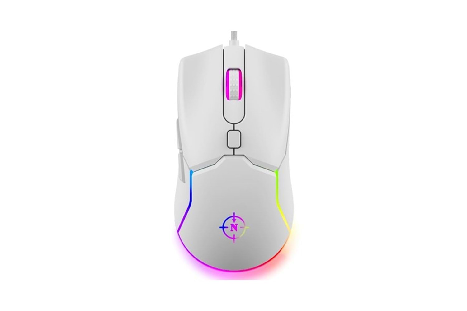 NORTH Air White Professional USB 7200dpi Gaming Beyaz Mouse RGB