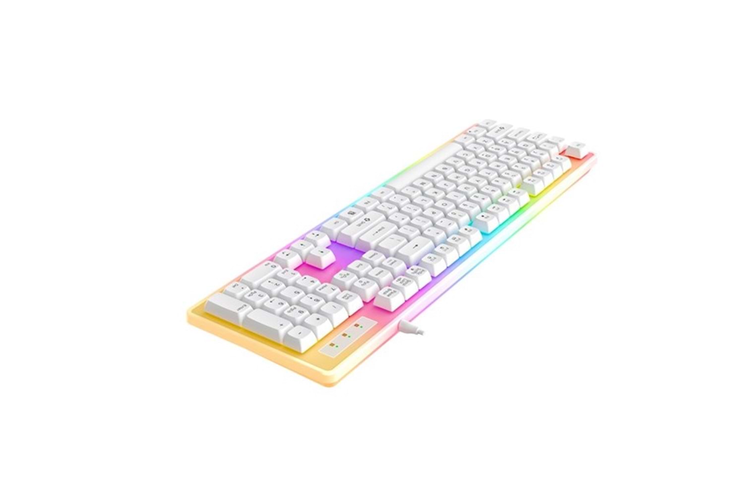 NORTH Paladin Q Trk RGB Ledli / Mekanik Hisli Beyaz Gaming Klavye