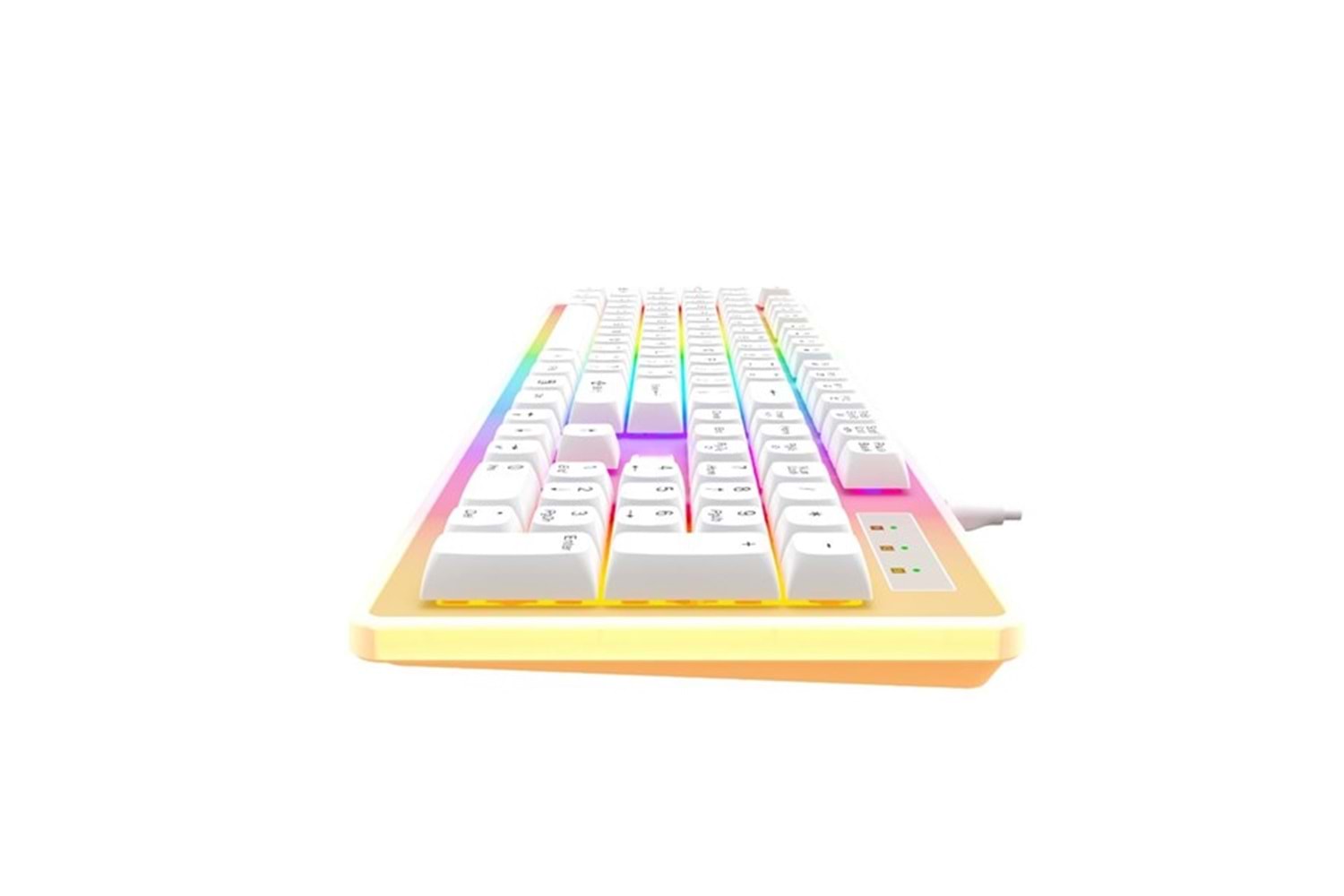 NORTH Paladin Q Trk RGB Ledli / Mekanik Hisli Beyaz Gaming Klavye