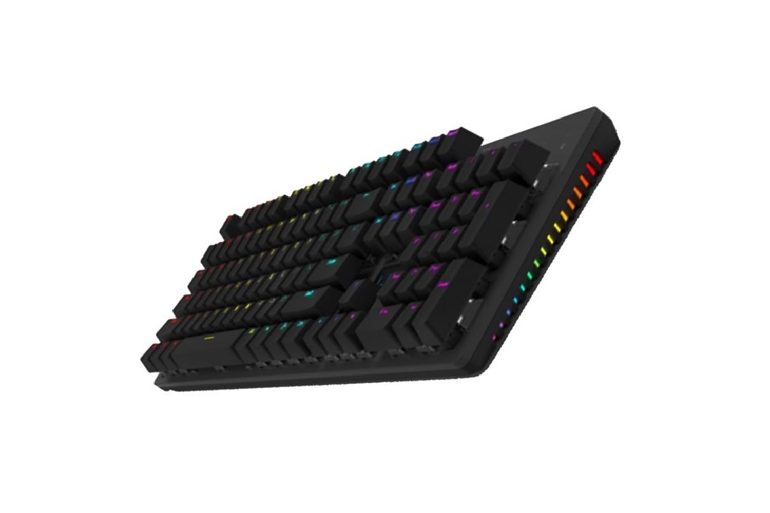 NORTH Shield Q Trk RGB Led / Mekanik Mavi Switch Siyah Gaming Klavye