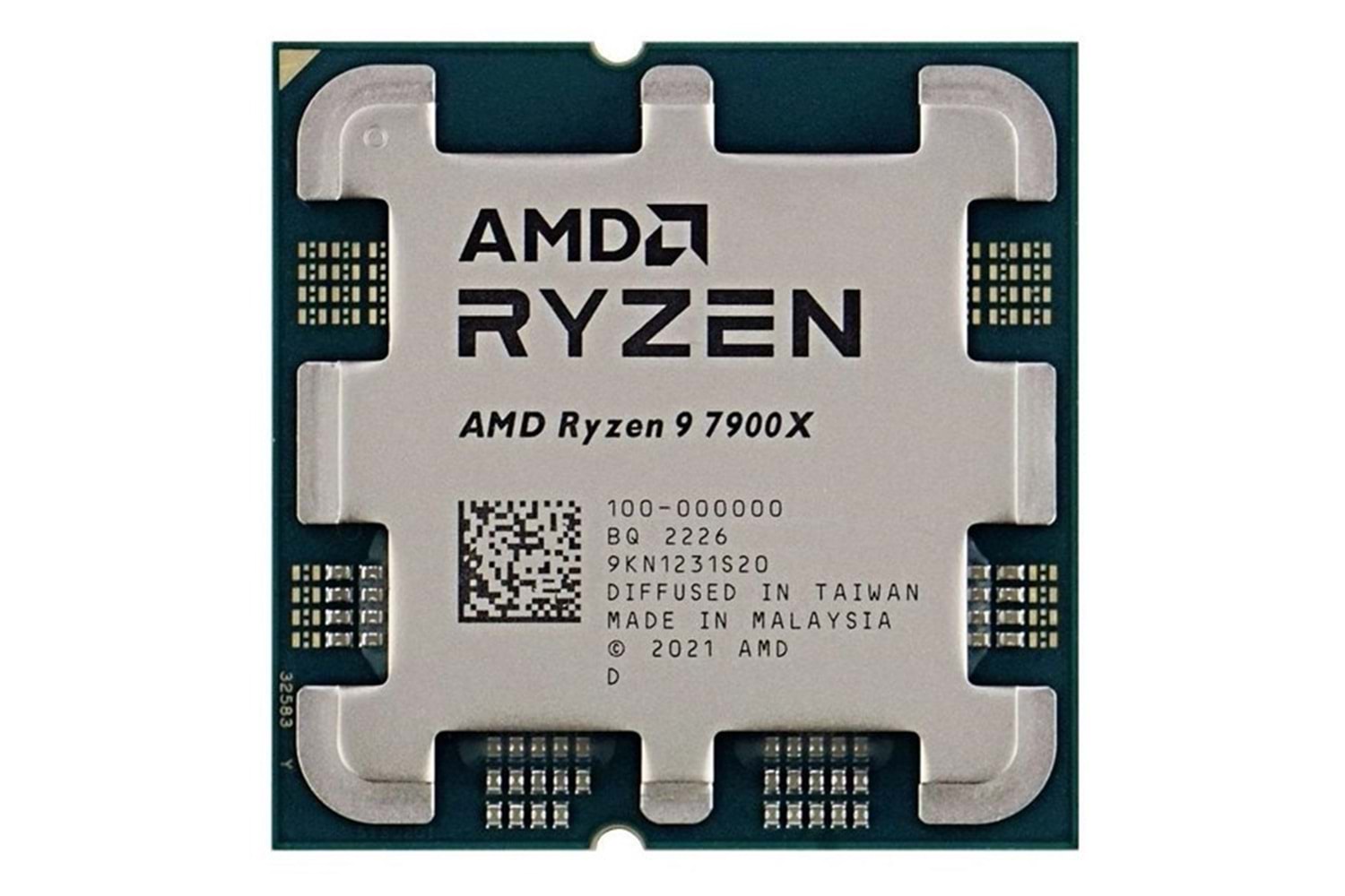 AMD RYZEN 9 7900X 78MB 12çekirdekli O/B UHD AM5 170w Kutusuz+Fansız