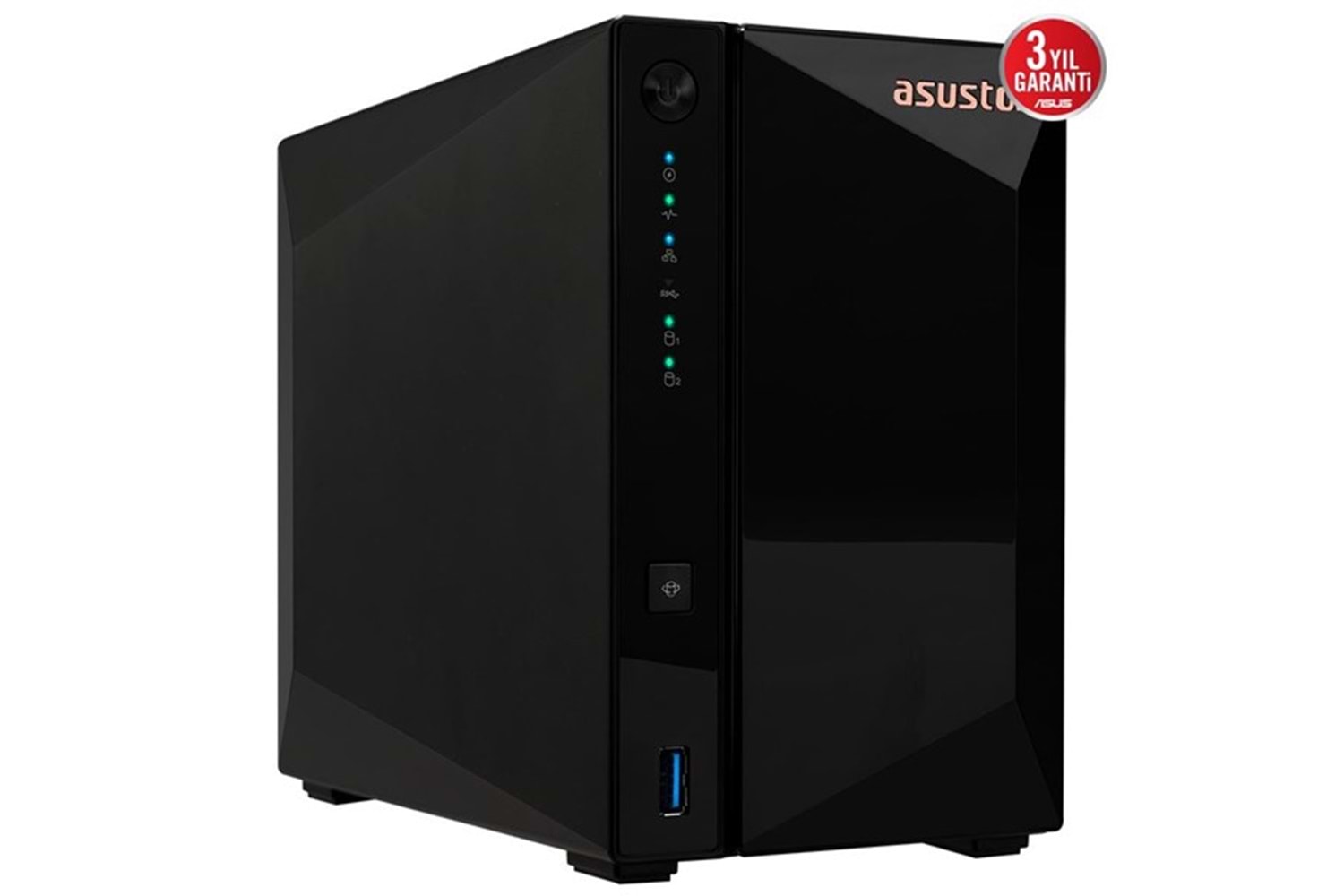 ASUSTOR AS3302T v2 REALTEK QC 2 GB RAM- 2-diskli Nas Server (Disksiz)