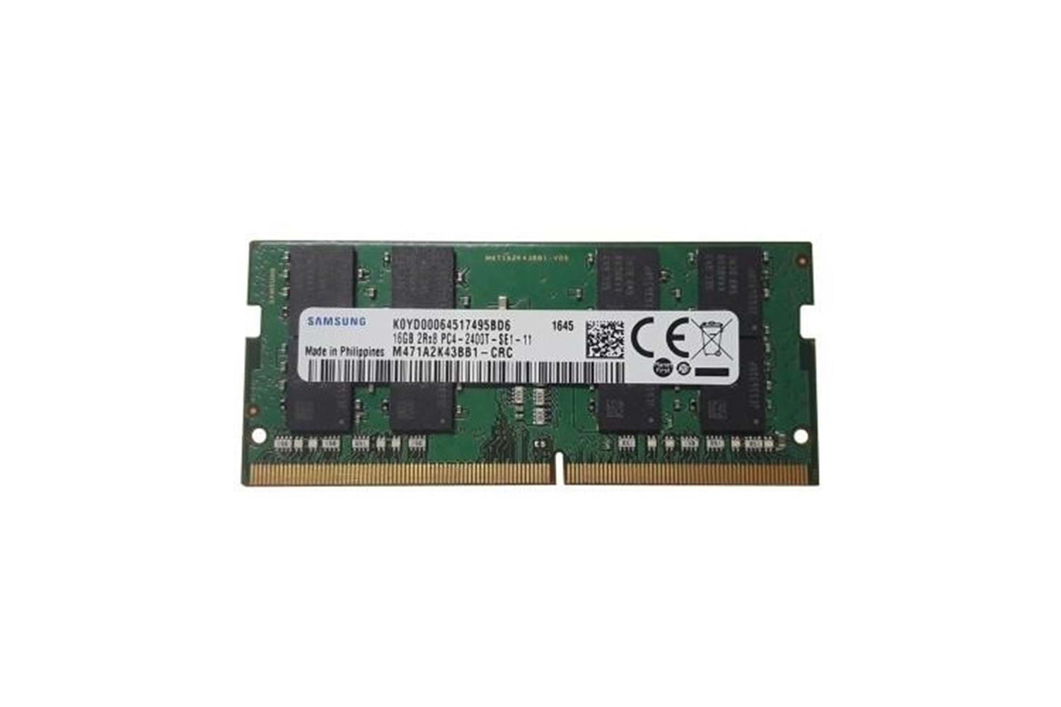 SAMSUNG 16GB DDR4 2400MHZ ECC NOTEBOOK RAM VALUE M474A2K43BB1-CRCQ