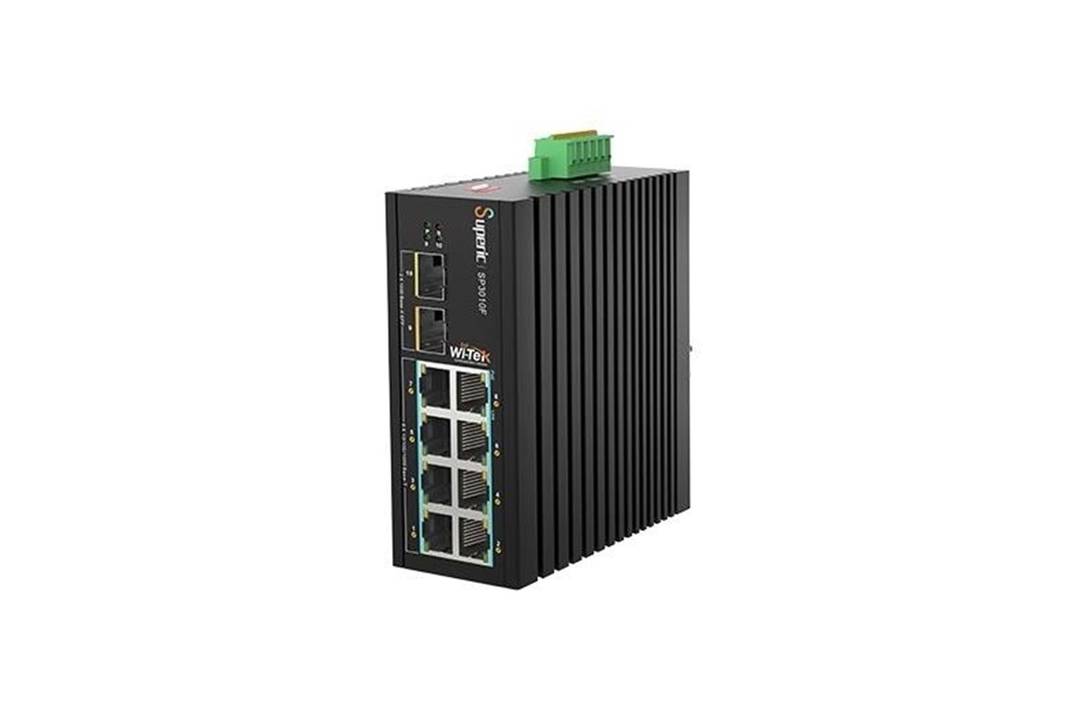 WI-TEK 8port 240w FULL PoE WI-SP3010F 8GE GIGABIT 2X SFP Yönetilemez Endüstriyel Switch