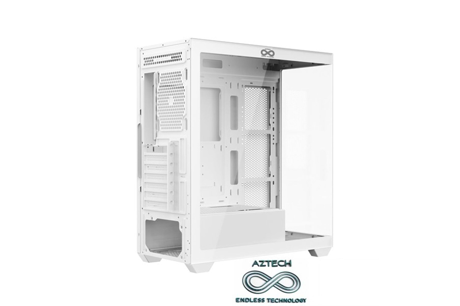 AZTECH AZT101 W Gaming Mid-Tower PC Kasası Beyaz
