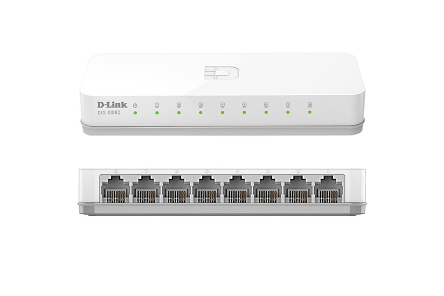 D-LINK 8port DES-1008C/E 10/100 Yönetilemez Switch