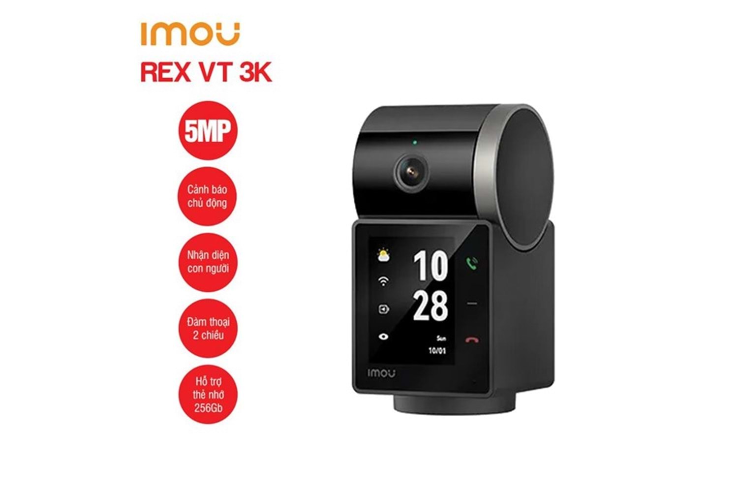 IMOU 5MP WIFI IPC-S2VP-5M0WR İç Ortam PT Kamera (Rex VT)