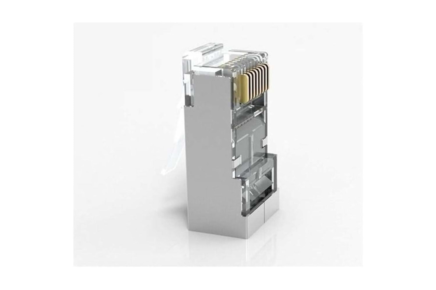 QPORT Cat6 Q-J601Y EZ-RJ45 RJ45 50li paket Metal Konnektör