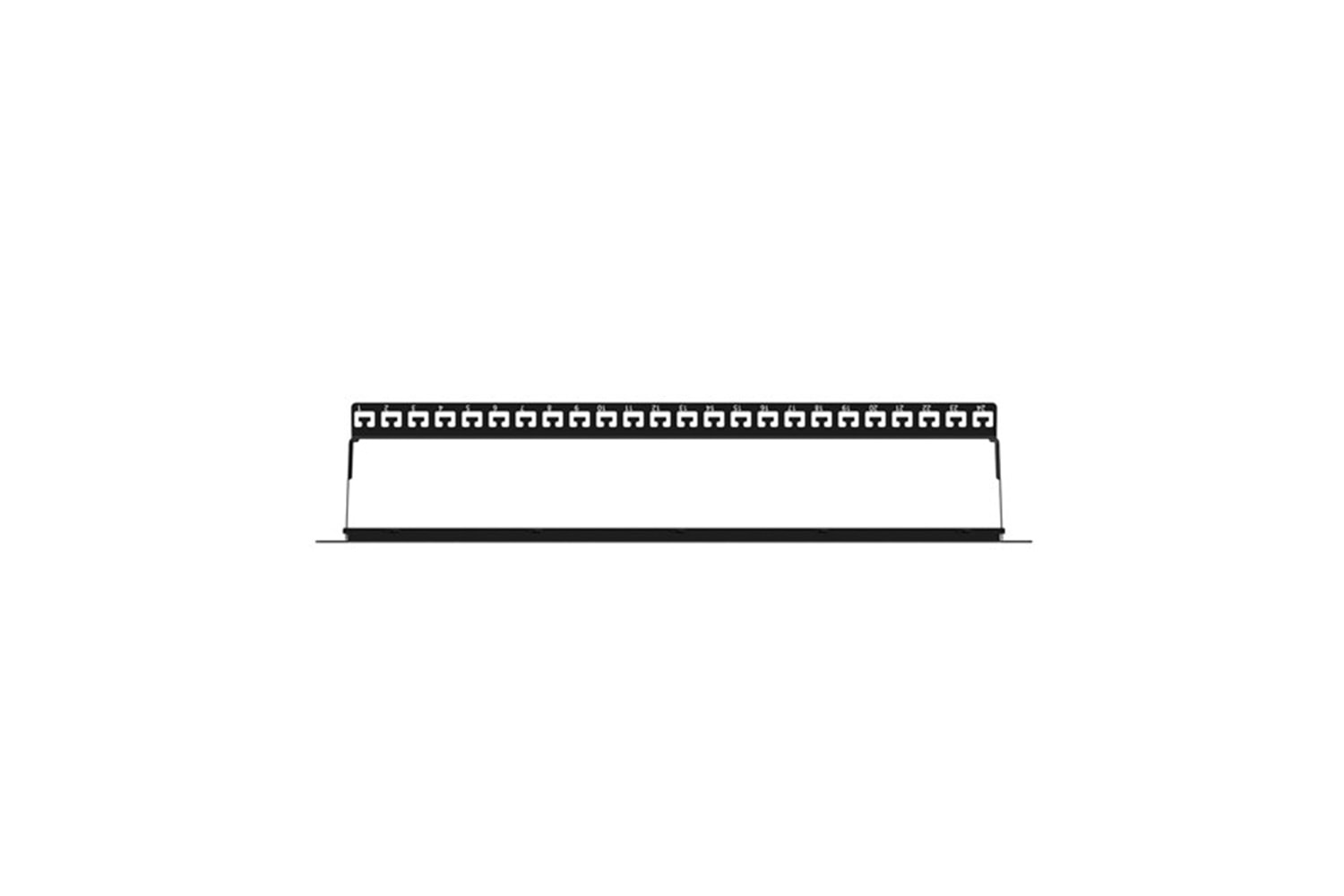 AGER 1U 24port Cat6 Utp Boş Patch Panel AC-610-24