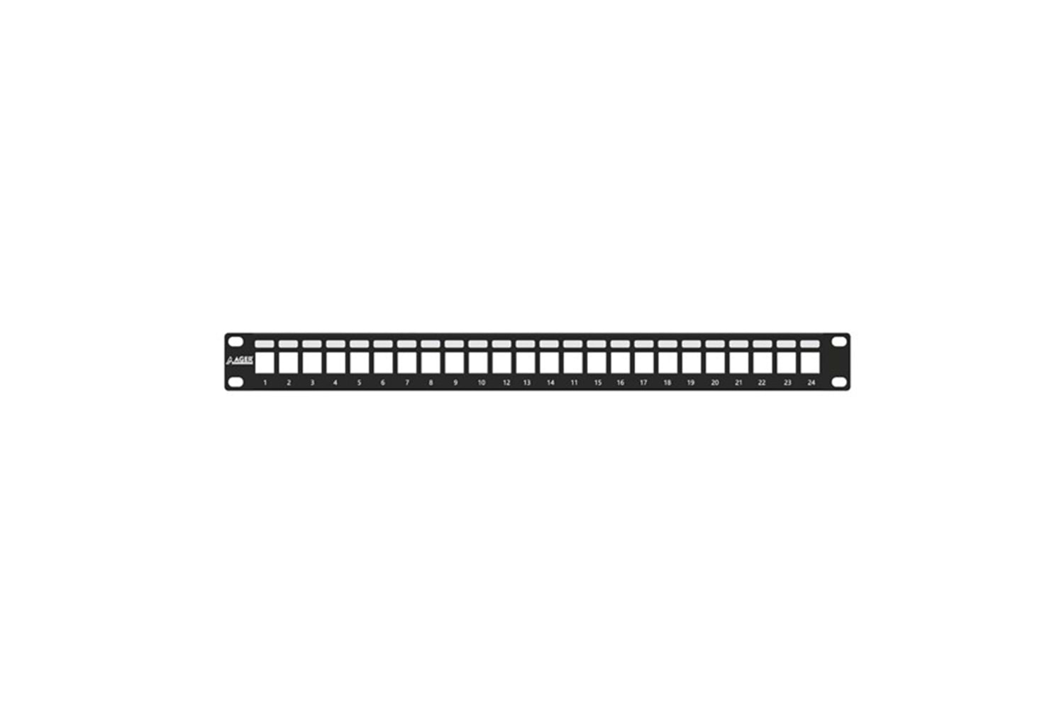 AGER 1U 24port Cat6 Utp Boş Patch Panel AC-610-24