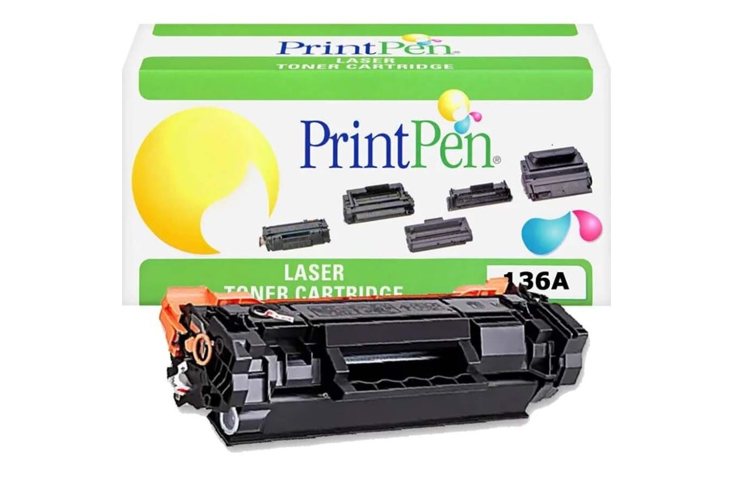 PRINTPEN HP W1360A (136A) Siyah Muadil Toner