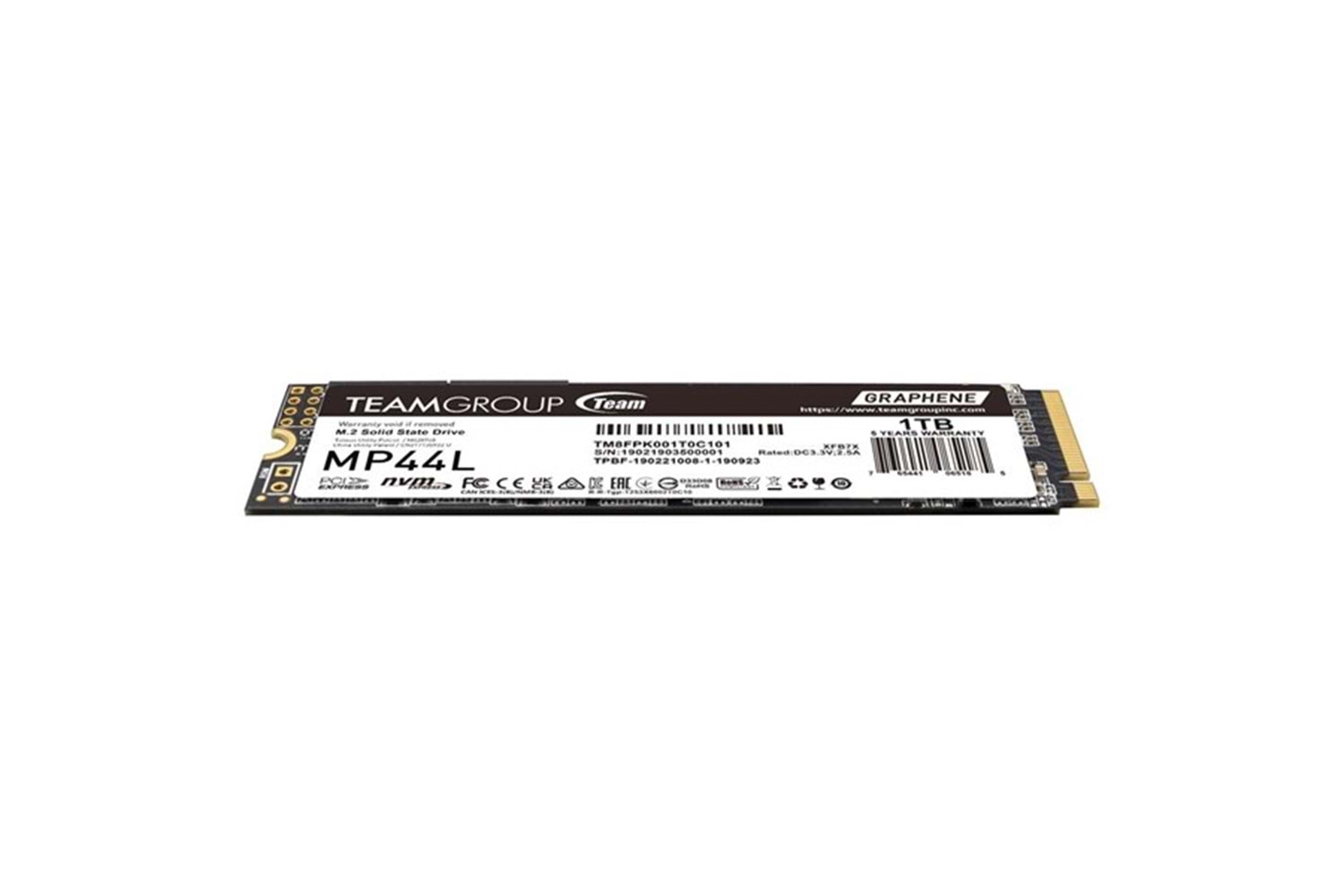 TEAM 1TB MP44L TM8FPK001T0C101 5000- 4500MB/s M2 NVME GEN4 Disk