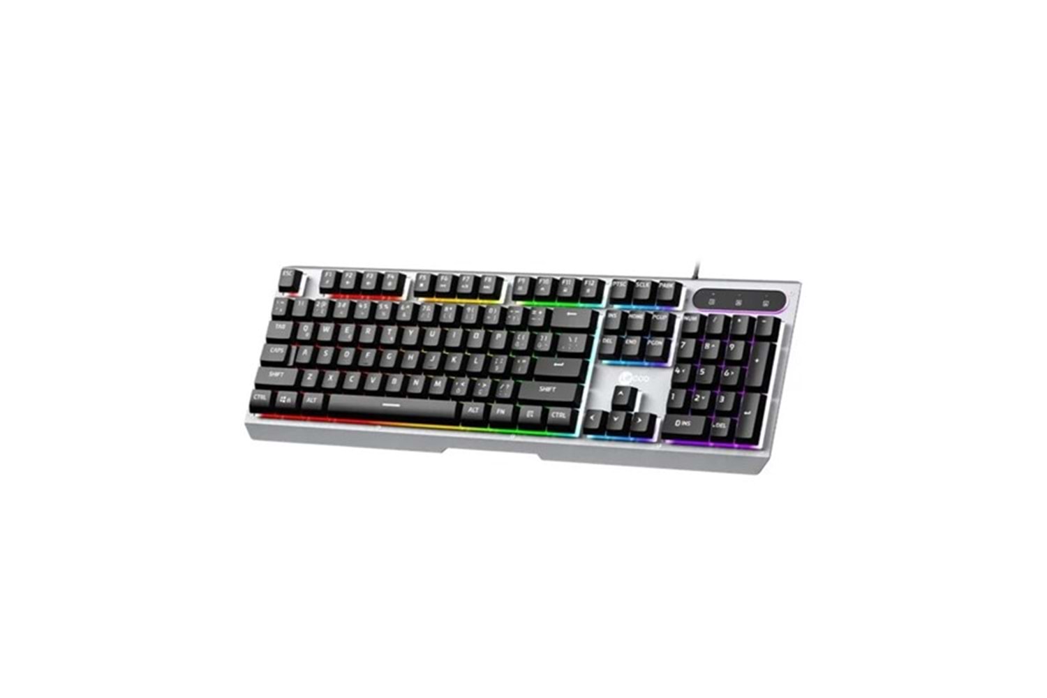 LENOVO LECOO KB121 USB Q Trk Rainbow Aydınlatmalı Mekanik Hisli Metalik Gaming Klavye
