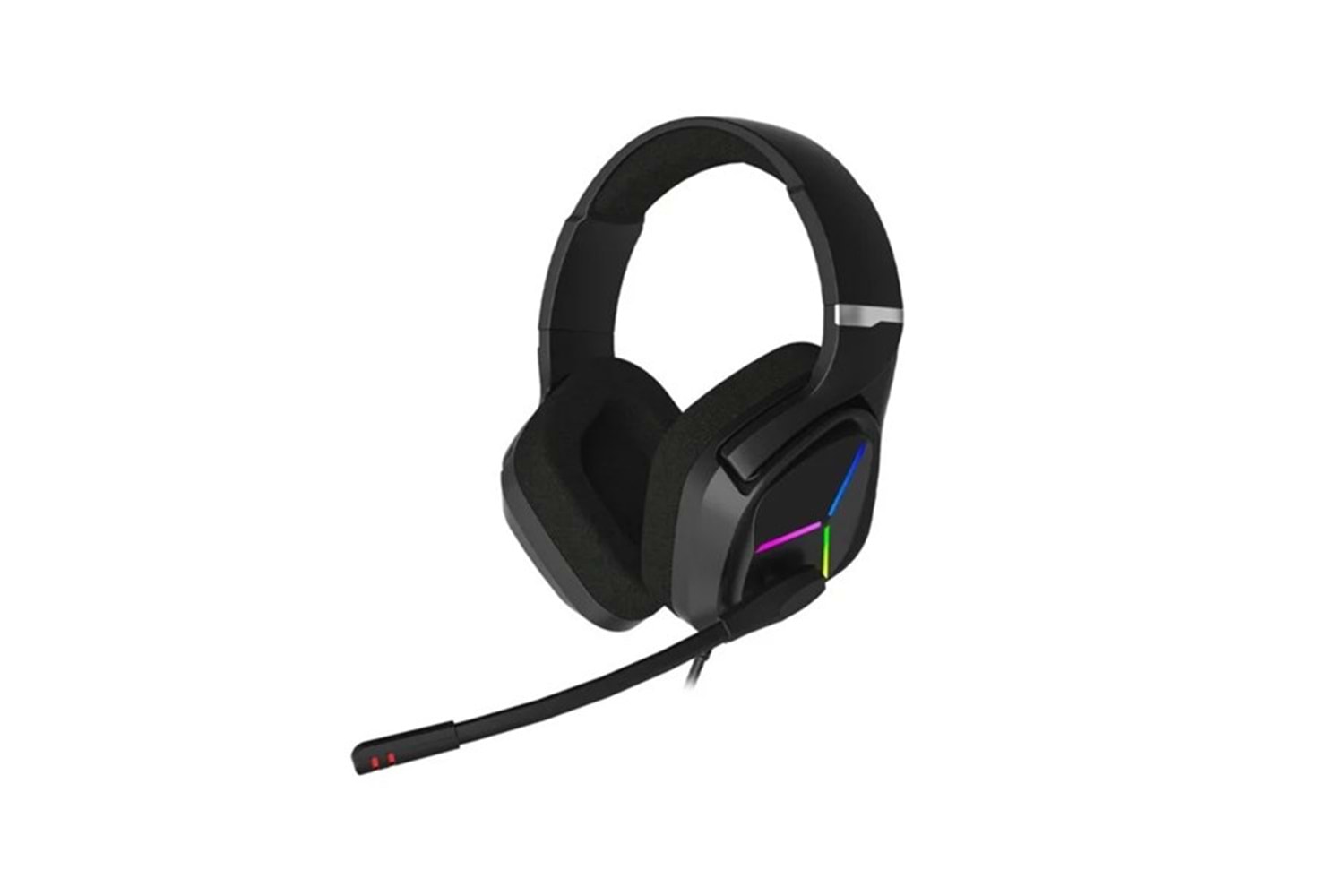 LENOVO LECOO HT406 Stereo USB 3.5mm Jack RGB Led Aydınlatma Siyah Gaming Mikrofonlu Kulaklık