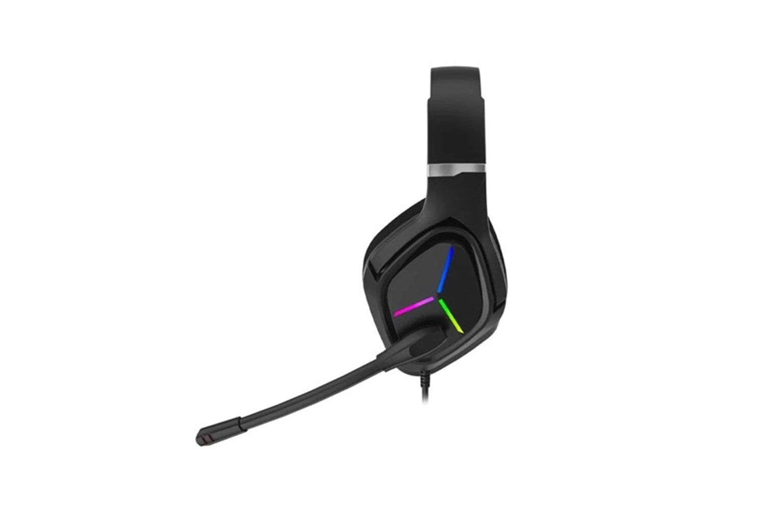 LENOVO LECOO HT406 Stereo USB 3.5mm Jack RGB Led Aydınlatma Siyah Gaming Mikrofonlu Kulaklık