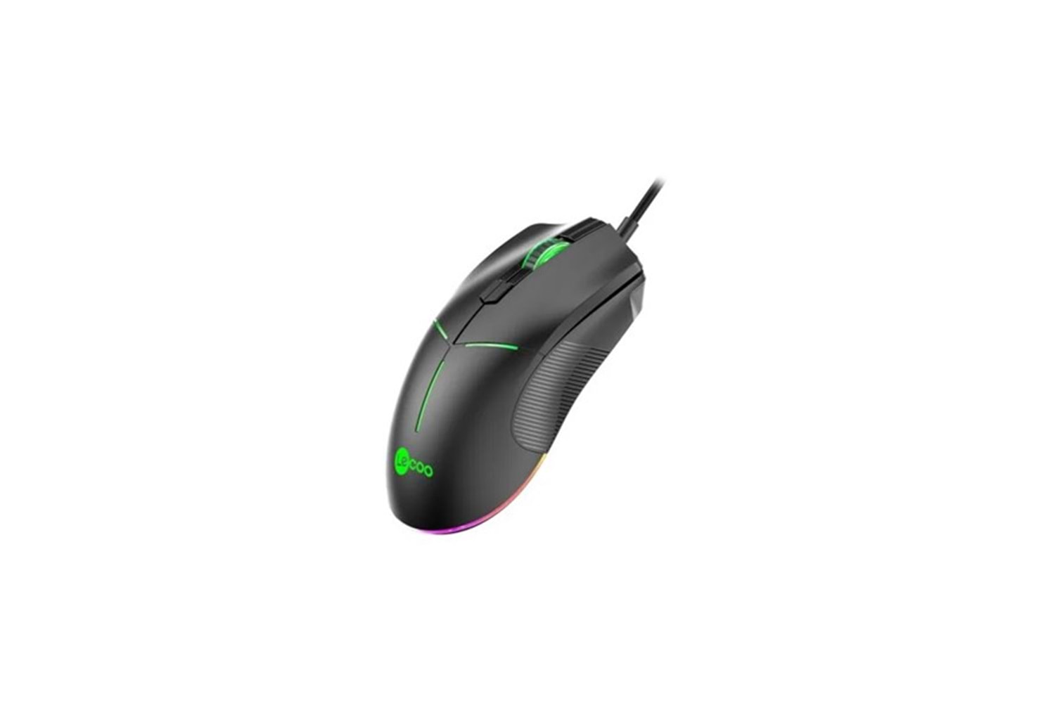 LENOVO LECOO MS109 USB RGB Led Aydınlatmalı 6400dpi Gaming Optic Siyah Mouse