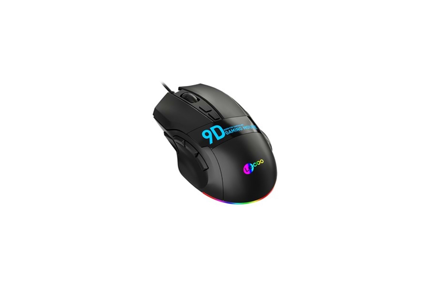 LENOVO LECOO MS130 USB RGB Led Aydınlatmalı 7200dpi Gaming Optic Siyah Mouse