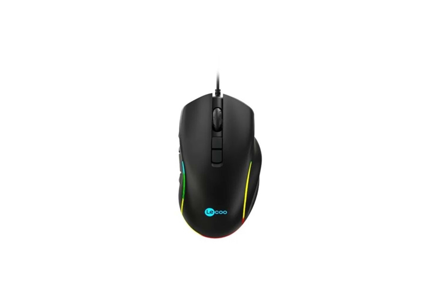 LENOVO LECOO MS140 USB RGB Led Aydınlatmalı 6400dpi Gaming Optic Siyah Mouse