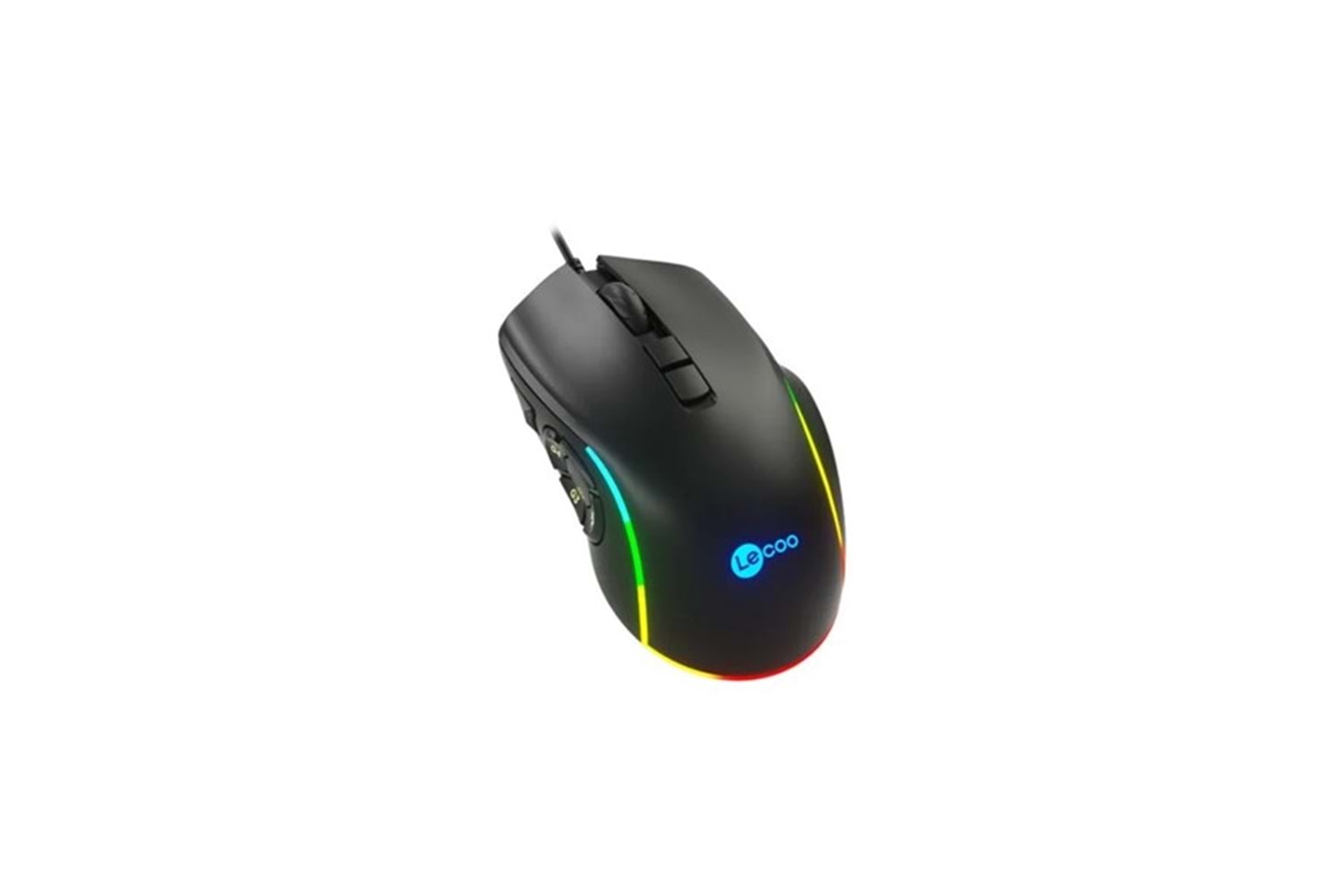 LENOVO LECOO MS140 USB RGB Led Aydınlatmalı 6400dpi Gaming Optic Siyah Mouse