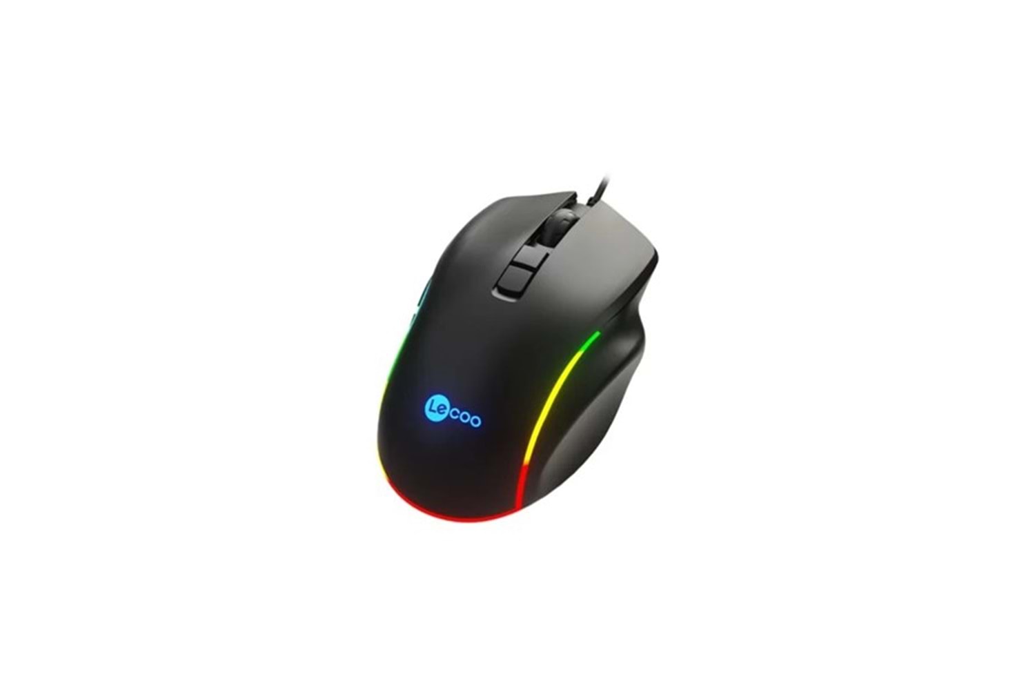 LENOVO LECOO MS140 USB RGB Led Aydınlatmalı 6400dpi Gaming Optic Siyah Mouse