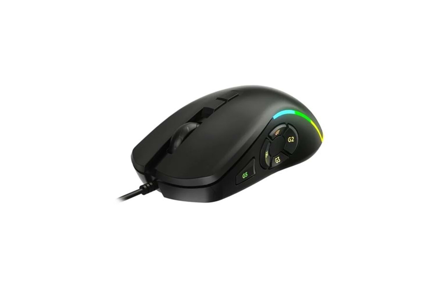 LENOVO LECOO MS140 USB RGB Led Aydınlatmalı 6400dpi Gaming Optic Siyah Mouse