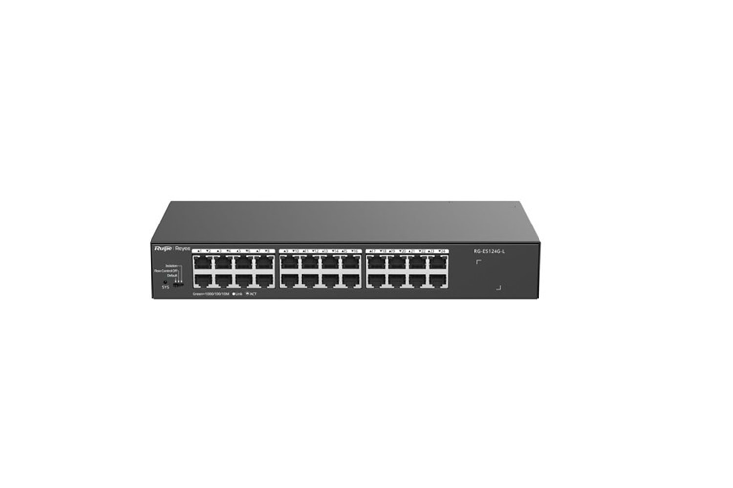 RUIJIE 24port REYEE RG-ES124G-L GIGABIT Yönetilemez Switch Çelik Kasa