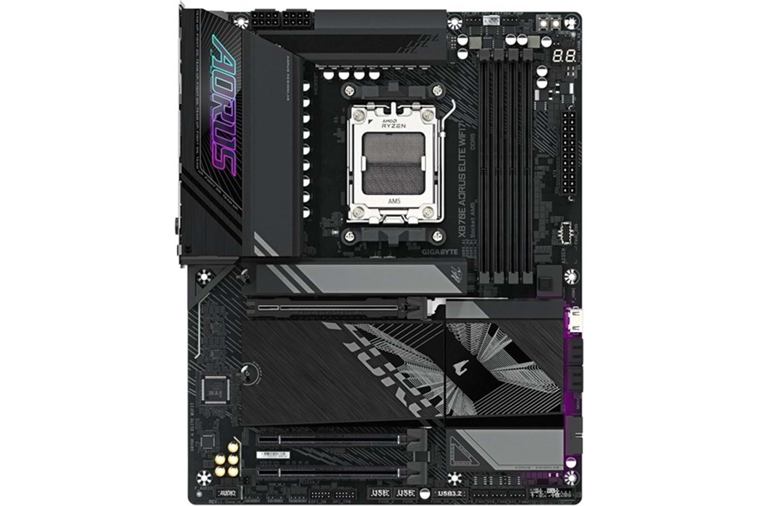 GIGABYTE X870 AORUS ELITE WIFI-7 DDR5 HDMI DP PCIe 16X v5.0 AM5 ATX