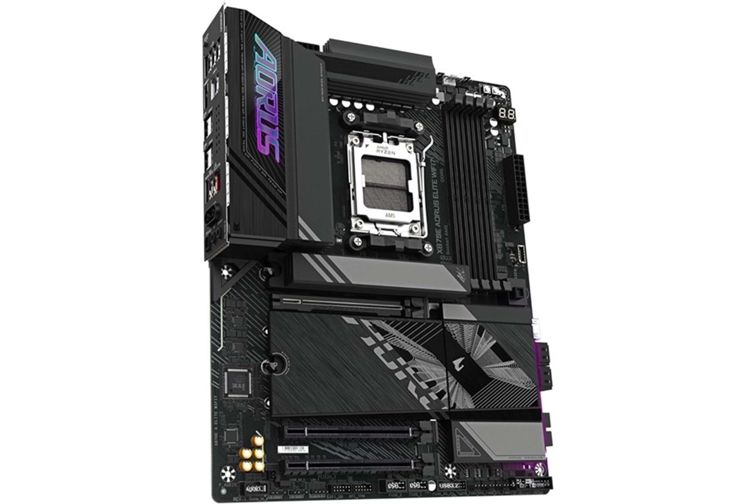 GIGABYTE X870 AORUS ELITE WIFI-7 DDR5 HDMI DP PCIe 16X v5.0 AM5 ATX