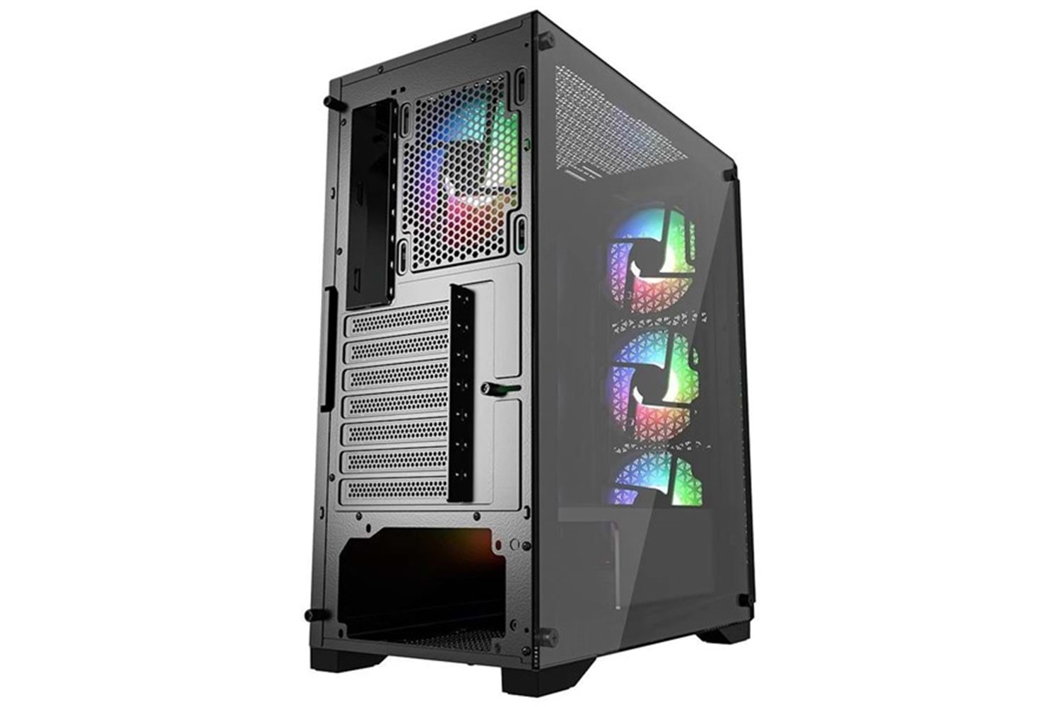 POWERBOOST 600W 80+ PB-PS5847B Gaming Mid-Tower PC Kasası
