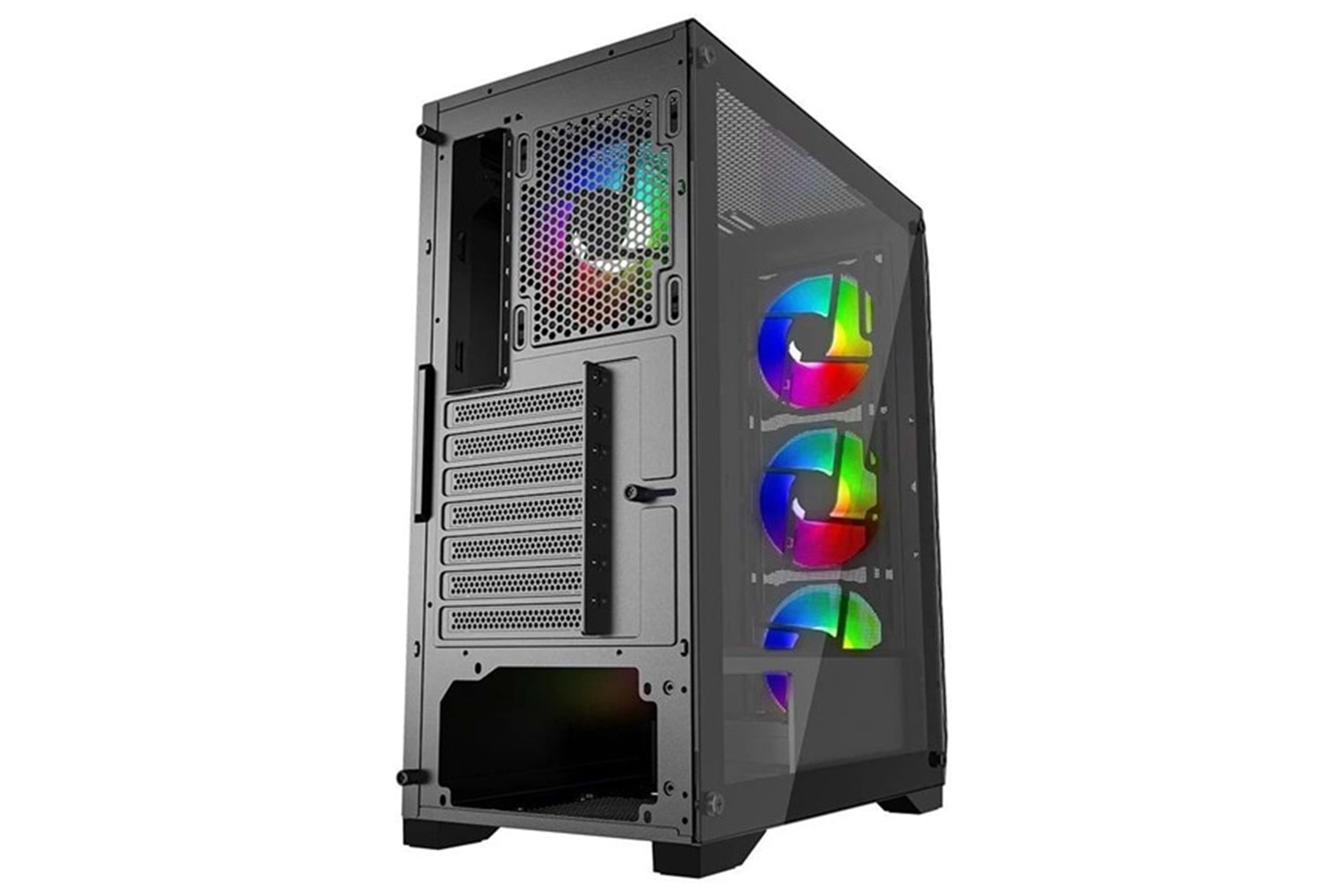 POWERBOOST 600W 80+ PB-PS5846B Gaming Mid-Tower PC Kasası