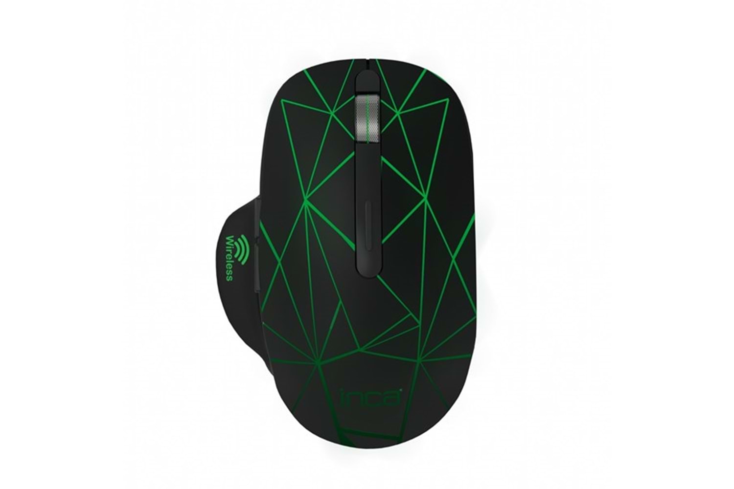 INCA IWM-051T Kablosuz Led Aydınlatmalı Sessiz Şarjlı 1600dpi Gaming Optic Siyah Mouse