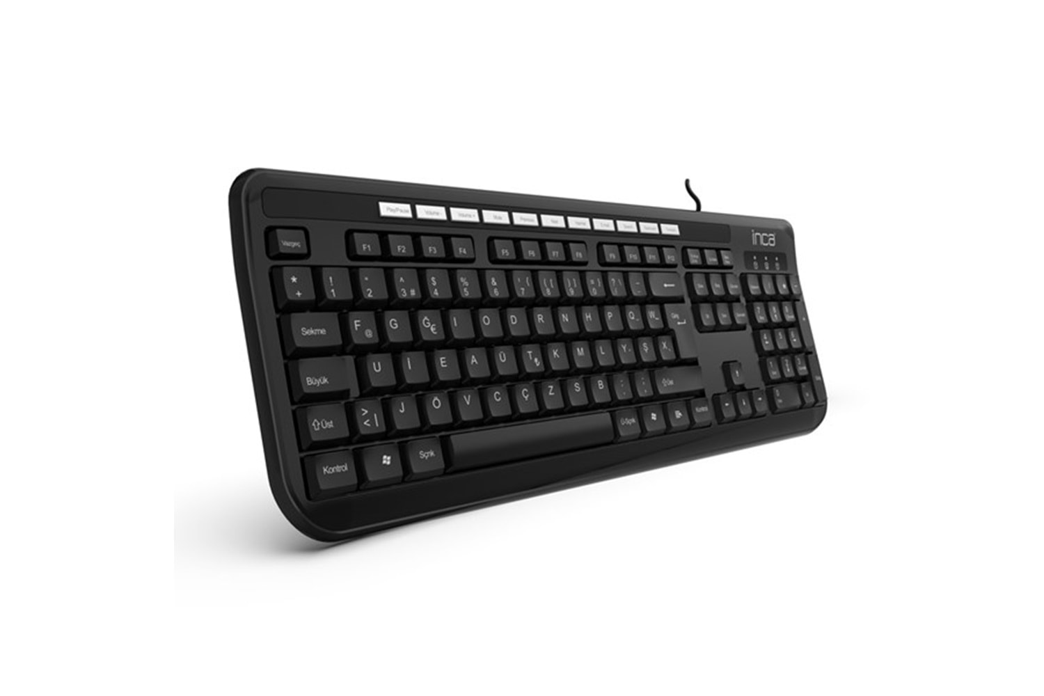 INCA IK-274FU USB F Trk Siyah Multimedya Klavye