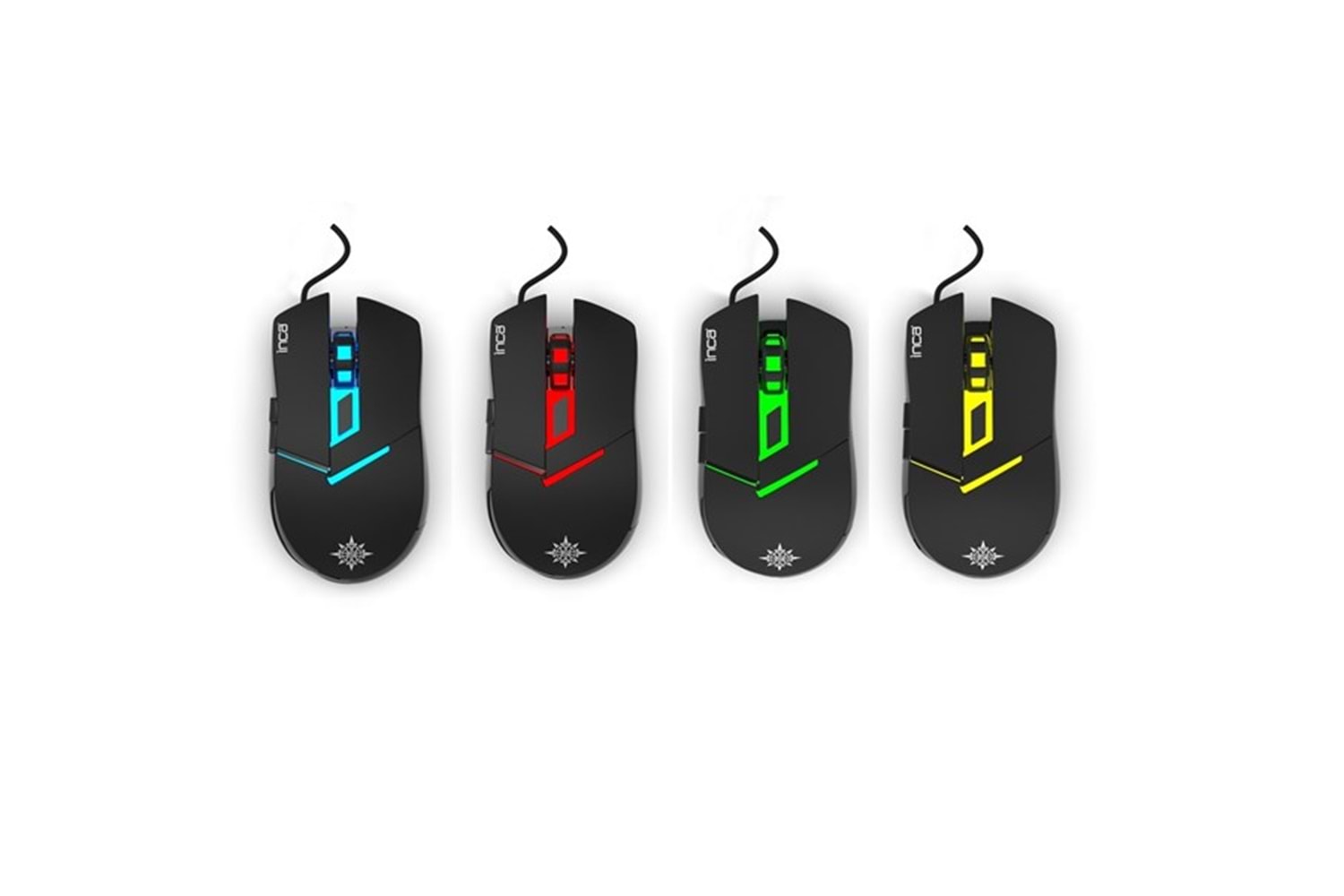 INCA IKG-448 USB Q Trk RGB Led Aydınlatmalı Mekanik Hisli Siyah Gaming Klavye - Mouse Set