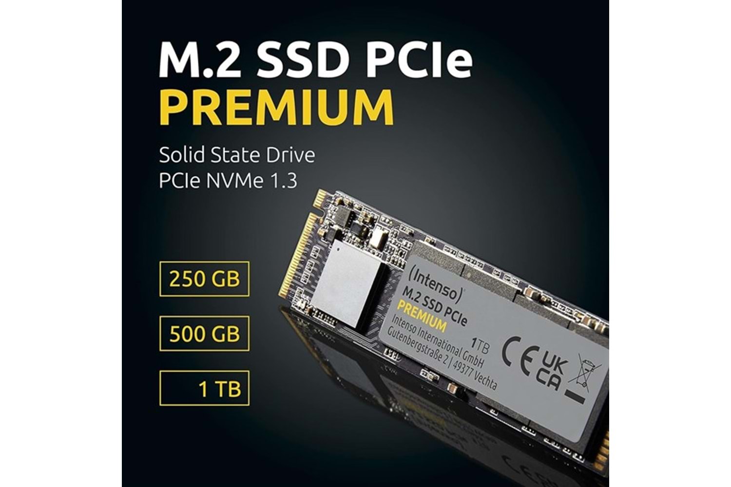 INTENSO 500GB MI500 3836450 5300- 4000MB/s M2 NVME GEN4 Disk
